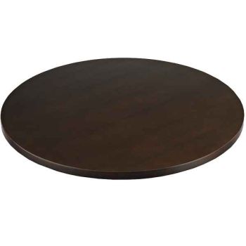 Ash Veneer Table Tops - 600mm Round - Dark Wood