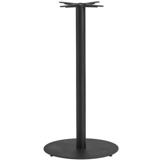 Boston Sleek Large Round Black Table Base - Height Options