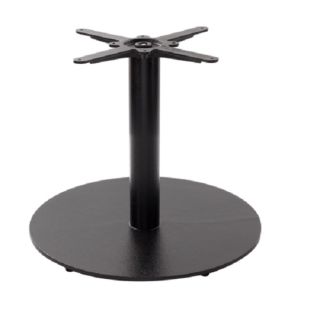 Breva Large Round Table Bases in Black