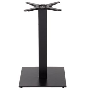 Mocha Medium Square Dining Table Base in Black