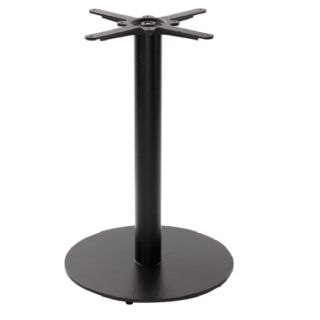 Heavy Duty Round Dining Table Base in Black Cast Iron