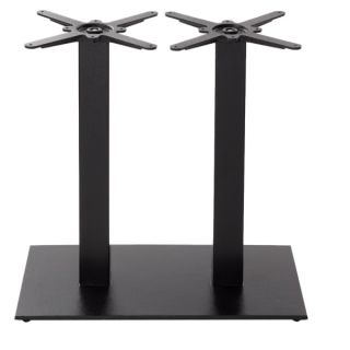 Mocha Twin Dining Table Base in Black