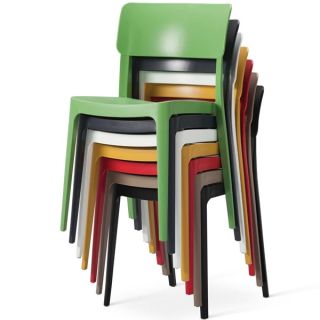 Colourful Stackable Plastic Chairs
