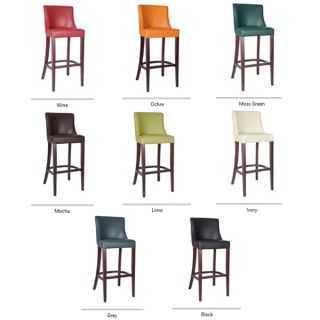 Commercial Barstools Upholstery in ivory, mocha, moss green, wine, black, lime green, orange