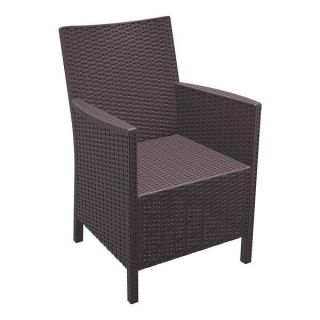 California Outdoor Arm Chairs - Brown