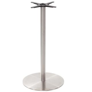 Carlton-RD B2 Large Brushed Chrome High Table Base