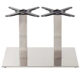 Carlton-D Twin Brushed Chrome Coffee Table Bases