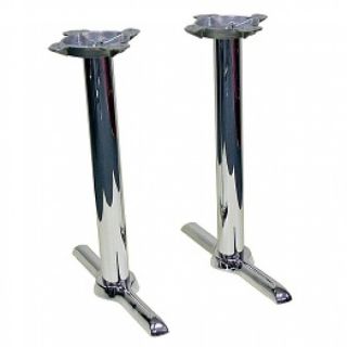 Samson Chrome TB105-522 Dining Height Twin Table Legs