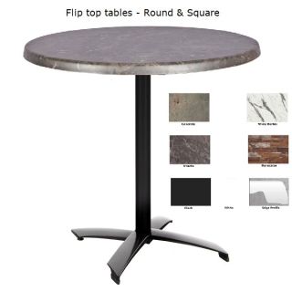 Classicline Flip Top Small In / Outdoor Bistro Tables - See Colours