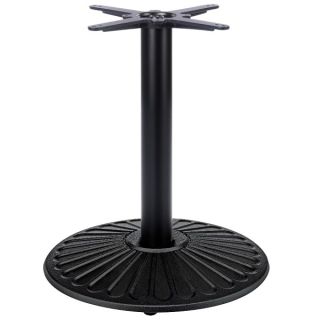 SK2 Crewe Round Medium Coffee Table Base - Black Cast Iron