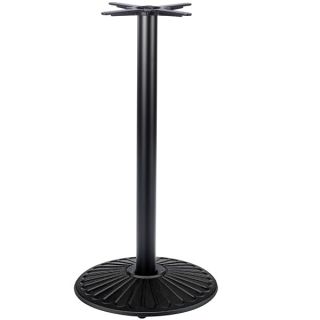 SK2 Crewe Round Medium Poseur Table Base - Black Cast Iron