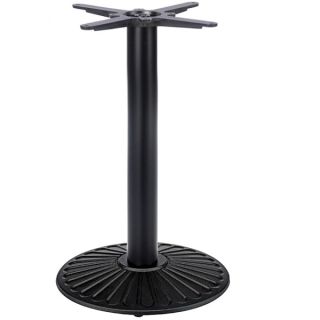 SK1 Crewe Small Round Lounge Table Base - Black Cast Iron