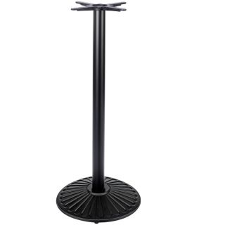 SK1 Crewe Small Round Poseur Table Base - Black Cast Iron