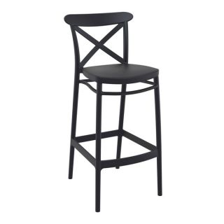 Cross 75 Bar Stool - Black