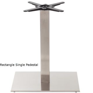 Carlton-D B4 Brushed Chrome Dining Table Bases