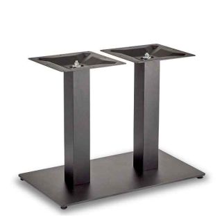 Flat Profile Black Steel Table Legs / Bases - Robust & Sturdy