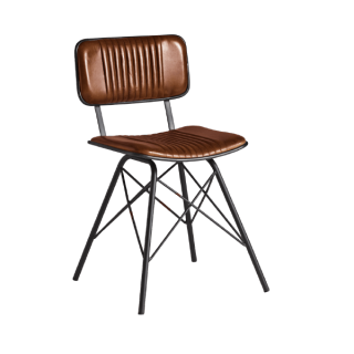 Harland Bruciato Leather Chairs