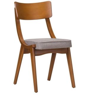 Enna Dining Chairs with Veneer Back / Upholstered Seat