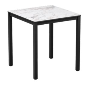 Ext Complete Carrara Marble Outdoor Square Dining Tables