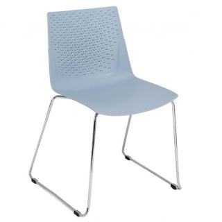 Flex Stacking Skid Chairs – Pastel Blue