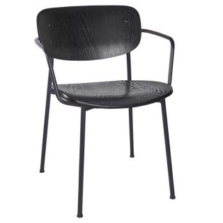 Greenwich Metal Arm Chairs - Black