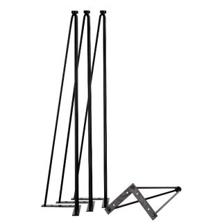Hairpin Dining or Coffee Tables - Black