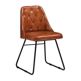 Pearl Leather Chairs - Bruciato leather