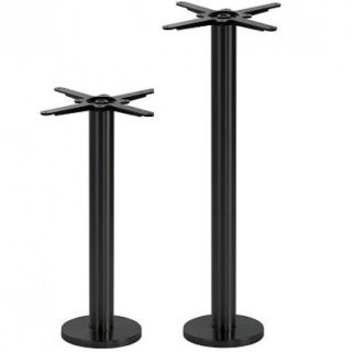 Hercules V2 Floor Fix Bar Table Base - In / Outdoor Black