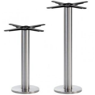 Hercules V2 Floor Fix Bar Table Base - Matt Steel