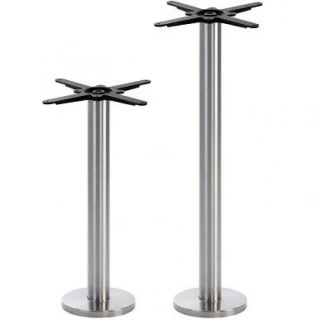 Hercules V2 Floor Fix Dining Table Base - Matt Steel