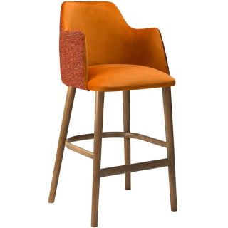 Wave High Bar Stools with Arms - Options