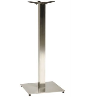 Horizon Square Bar Table Base - Brushed Chrome