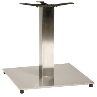 Horizon Square Coffee Table Base - Brushed Chrome