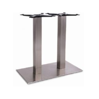 Horizon Twin Rectangular Base- Brushed Chrome