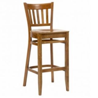 Houston Bistro High Bar Stools - Natural Beech