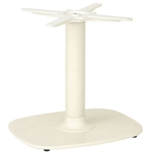 Ludo Curved Cream Table Bases - Coffee Height