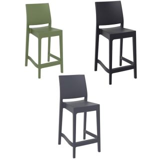 Maya Stacking High Stools - Black