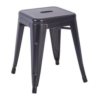 Paris In / Outdoor Metal Low Stools - Black or Grey