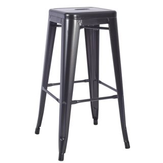 Paris Black Metal High Stools - Industrial Tolix Style