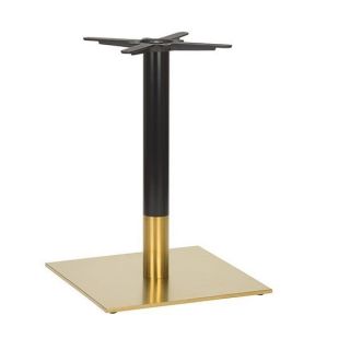 Midas Black / Brass Large Square Table Base