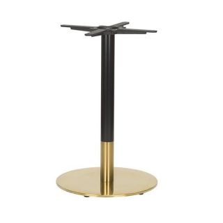 Midas Black / Brass Small Round Table Base