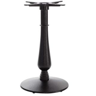 Manor - Medium Black Cast Iron Table Base - Dining or Poseur