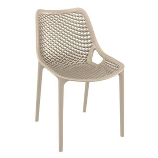 Matilda Stacking Outdoor Chairs - Taupe