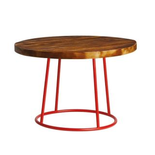 Max Vintage Low Coffee Tables - 750mm Dia- Red