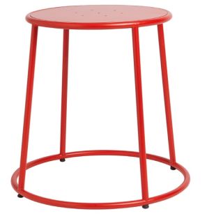 Max45- Low stool- Industrial Style- Red