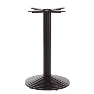 Mayan Medium Round Black Cast Iron Table Bases - Dining