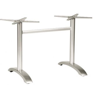 Mezzi Alu Twin Pedestal Dining Table Legs