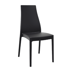 Miranda In / Outdoor Side Chairs - Black