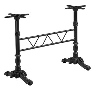 Nevada 4 Toe Rectangle Dining Table Base - Black
