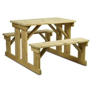 NEWPORT Outdoor Pub Picnic Table / Bench – 8 Seater